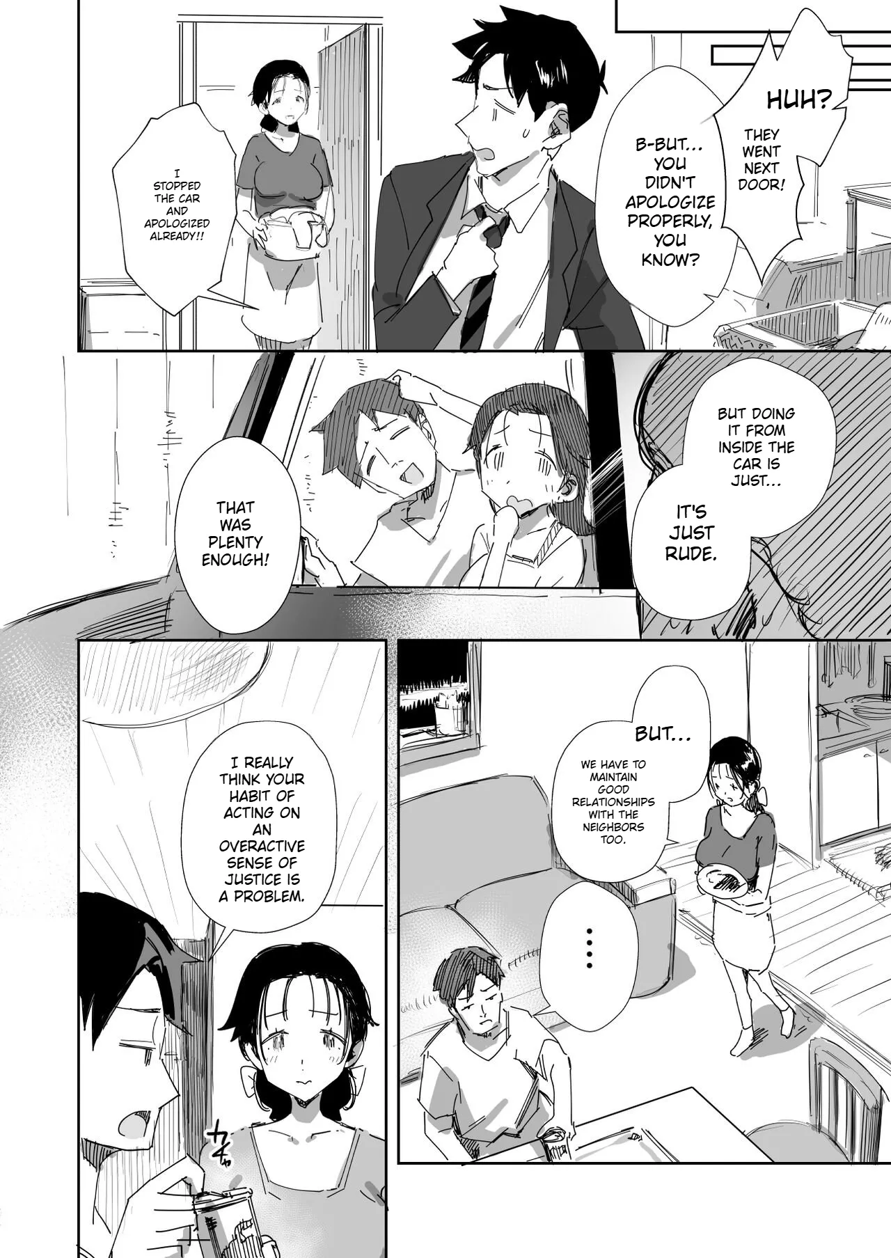 A Kind-Hearted, Foolish, Big-Breasted Housewife Is Seduced By Her Neighbor, A Man With A Trashy Apartment - Page 6