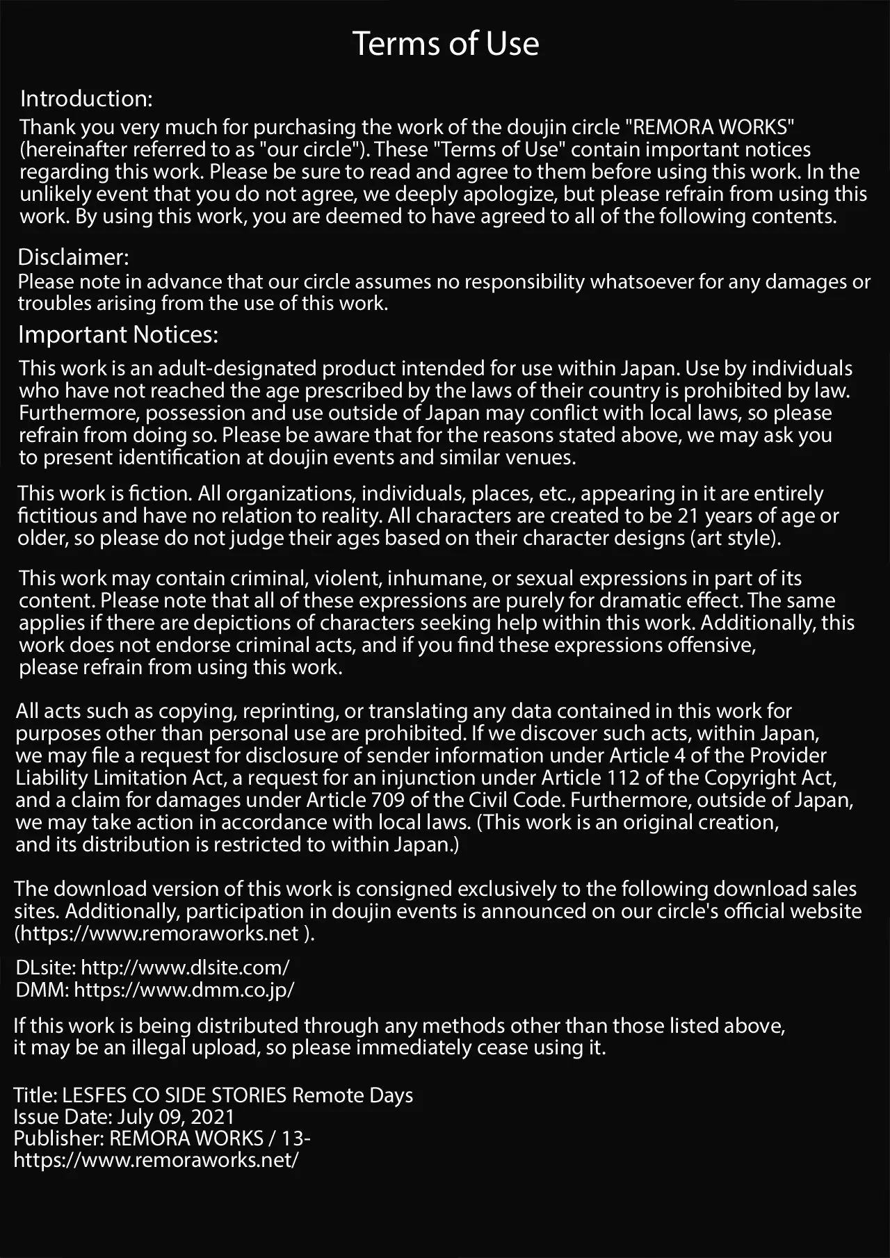 LESFES CO SIDE STORIES Remote Days - Page 2